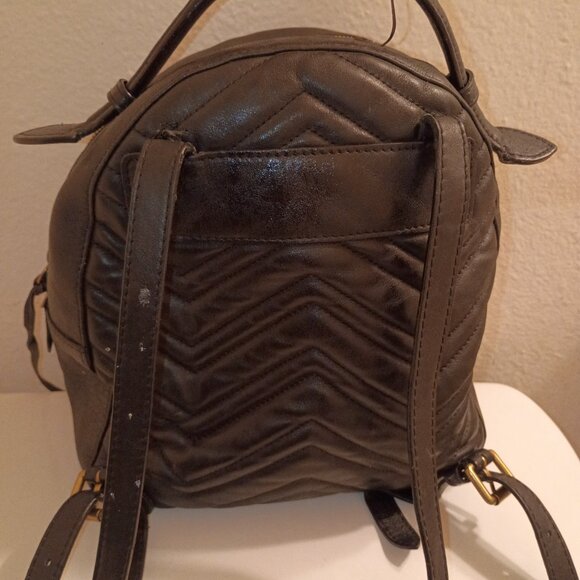 Authentic Gucci GG Marmont Quilted Black Leather Backpack - Picture 4 of 7